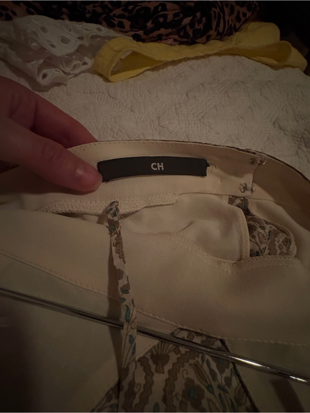 Carolina Herrera Silk Beige and Sage Floral Halter Maxi Dress - Picture 8 of 8